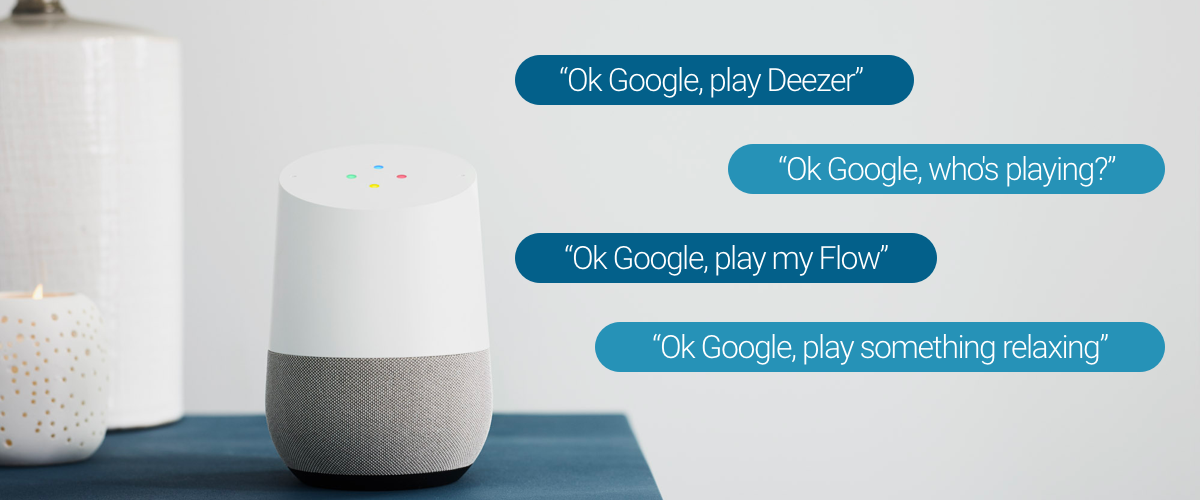 Google home best sale hub deezer